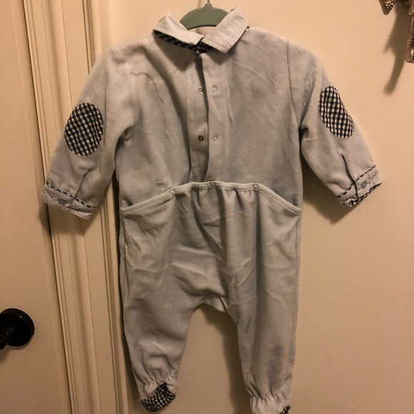 Hugo Boos baby velour sleeper 6M - Picture 2 of 10